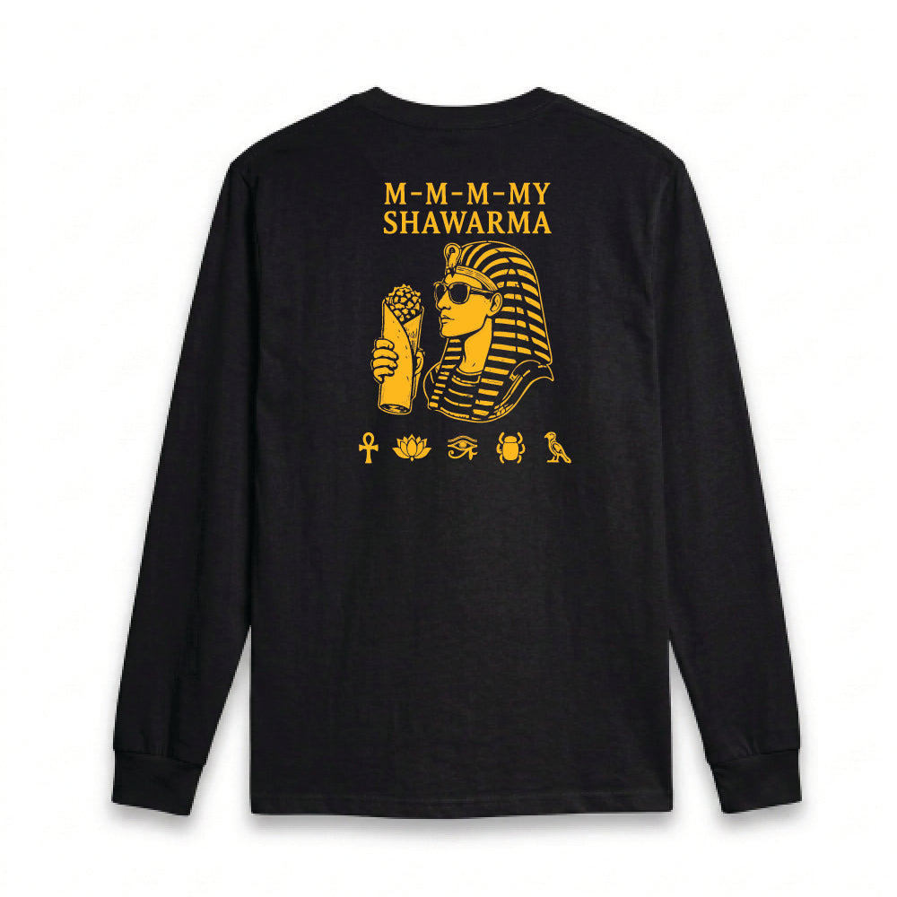Taste of Egypt Chicago M-M-M-My Shawarma  Long Sleeve Tee