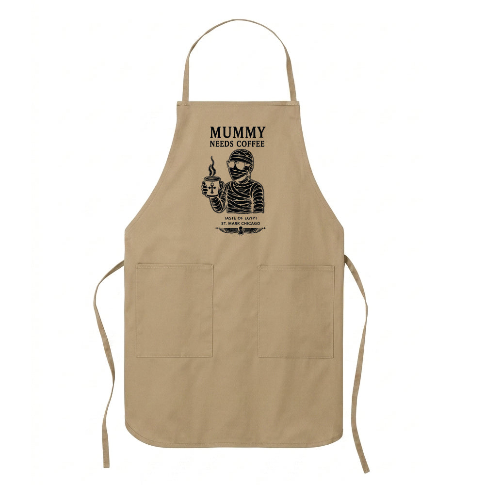 Taste of Egypt Chicago Mummy Needs Coffee Apron